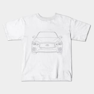 Infiniti Q50 (Front & Back Print) Kids T-Shirt